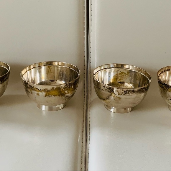 Vintage Silver-Plated Bowls Set 6 - Picture 2 of 10